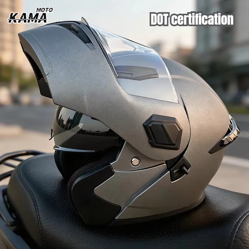خوذة دراجة نارية قابلة للطي، ت - مراجعة Modular Flip Up Motorcycle Helmet Dot Approved وسعره