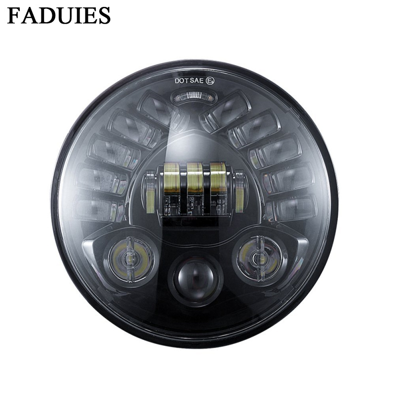 مصباح أمامي دائري LED للدراجات - مراجعة Universal Motorcycle Led Headlight Projector وسعره